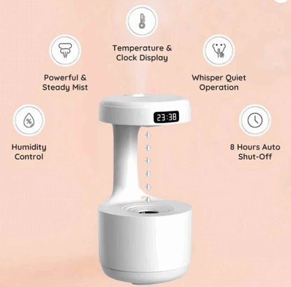 AntiGravity Air Humidifier with LED Clock