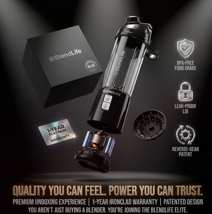 BlendLife Blaze™ Portable Blender (4000mAh Rechargeable)