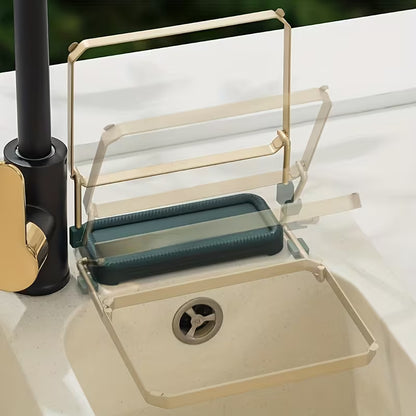 DrainCatch™ Collapsible Sink Strainer Rack