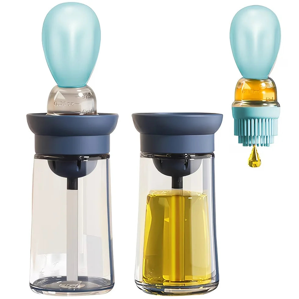 DripEase™ 2-in-1 Oil Dispenser with Silicone Brush